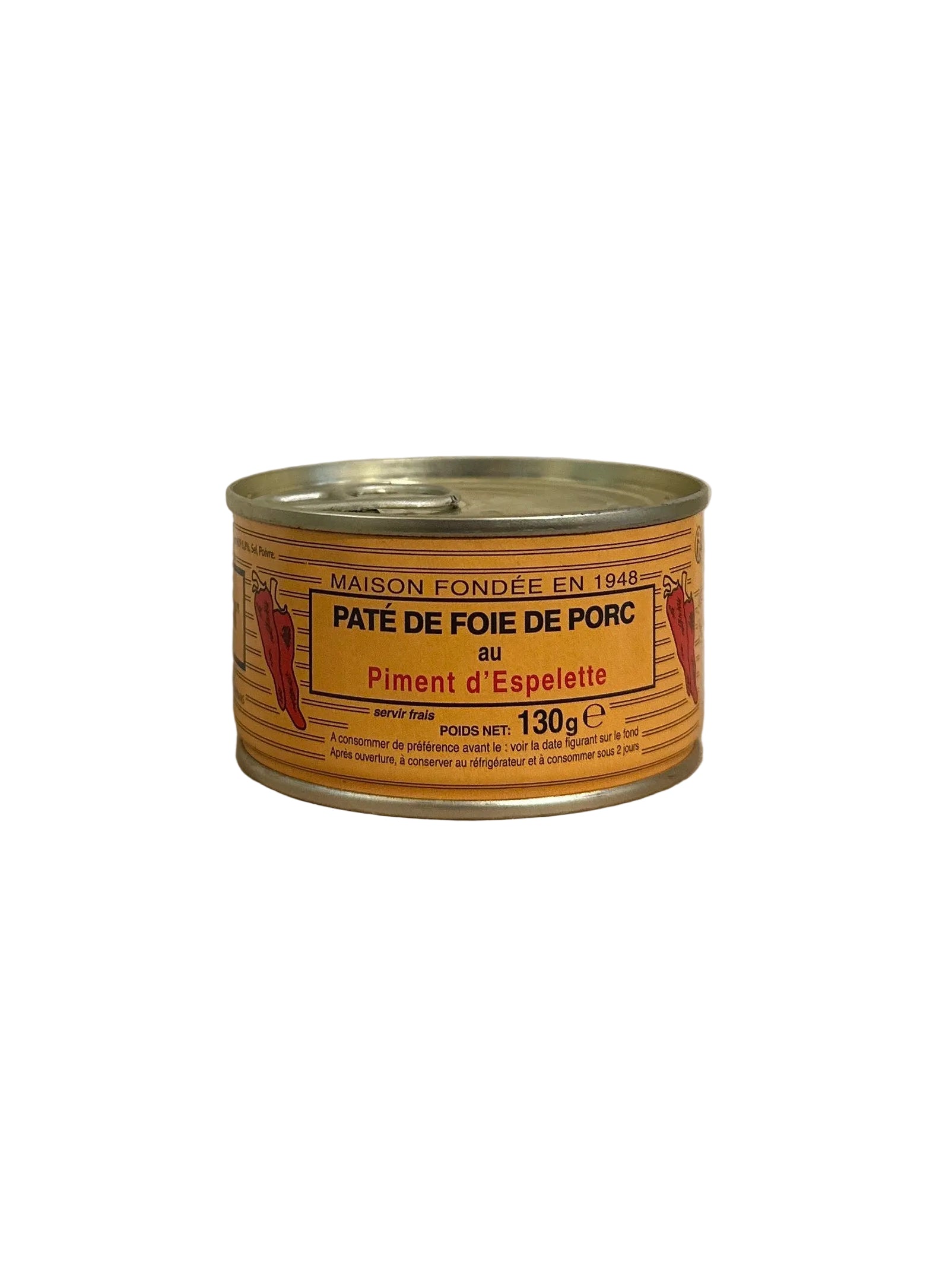PATE DE FOIE DE PORC AU PIMENT D’ESPELETTE LOU GASCOUN 130g