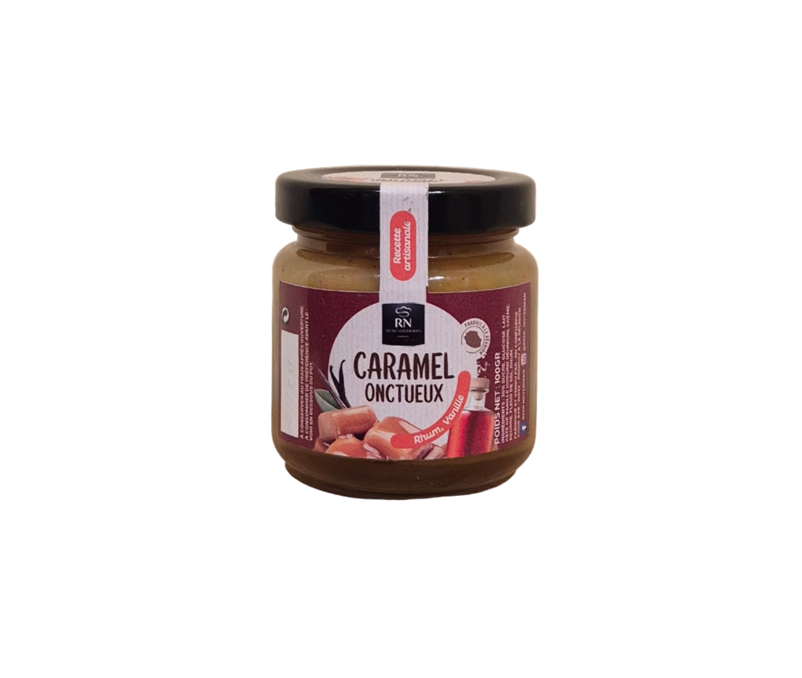 CARAMEL ONCTUEUX RHUM VANILLE 100G