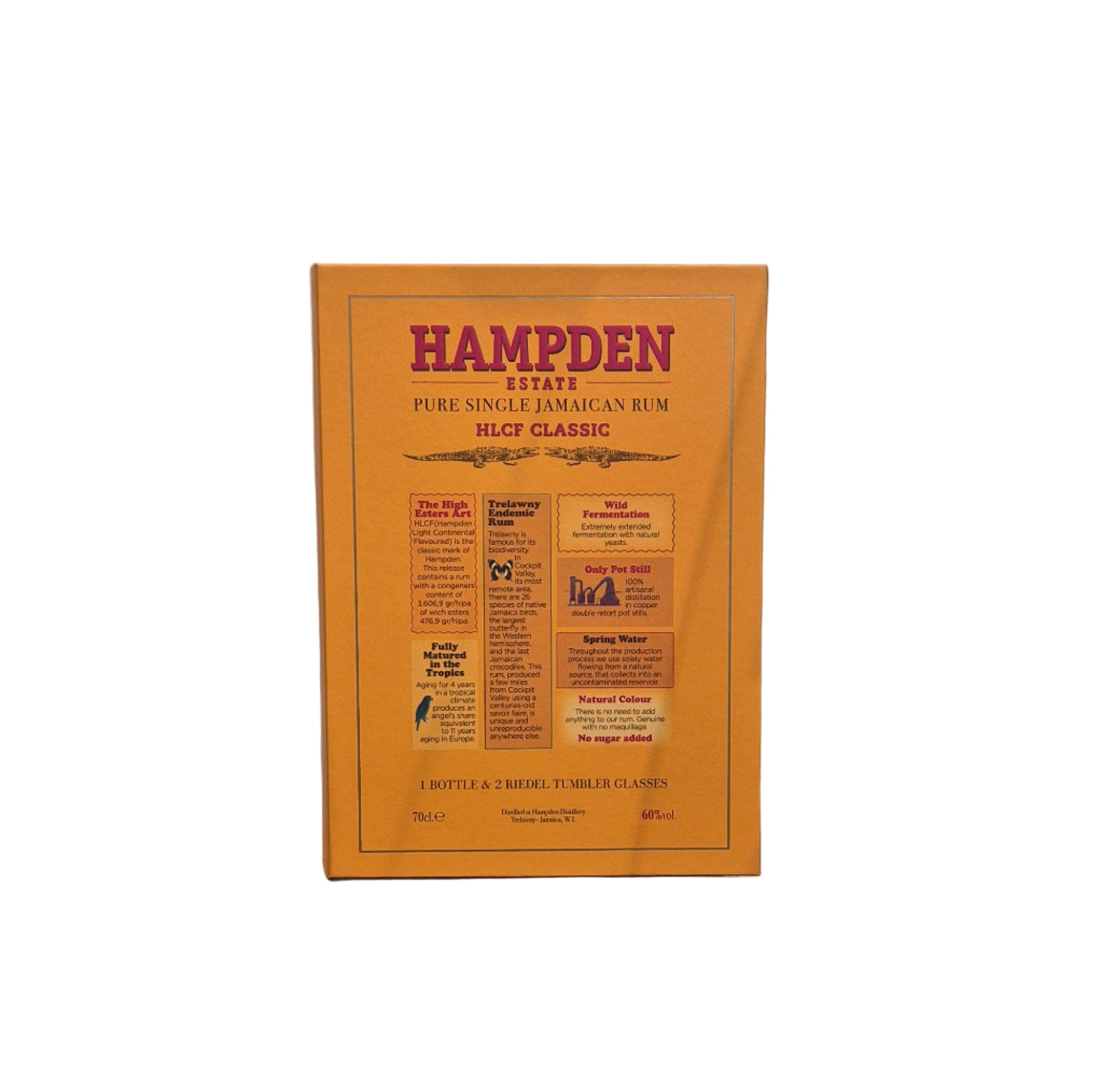 HAMPDEN HLCF CLASSIC COFFRET + 2 VERRES ROCKS