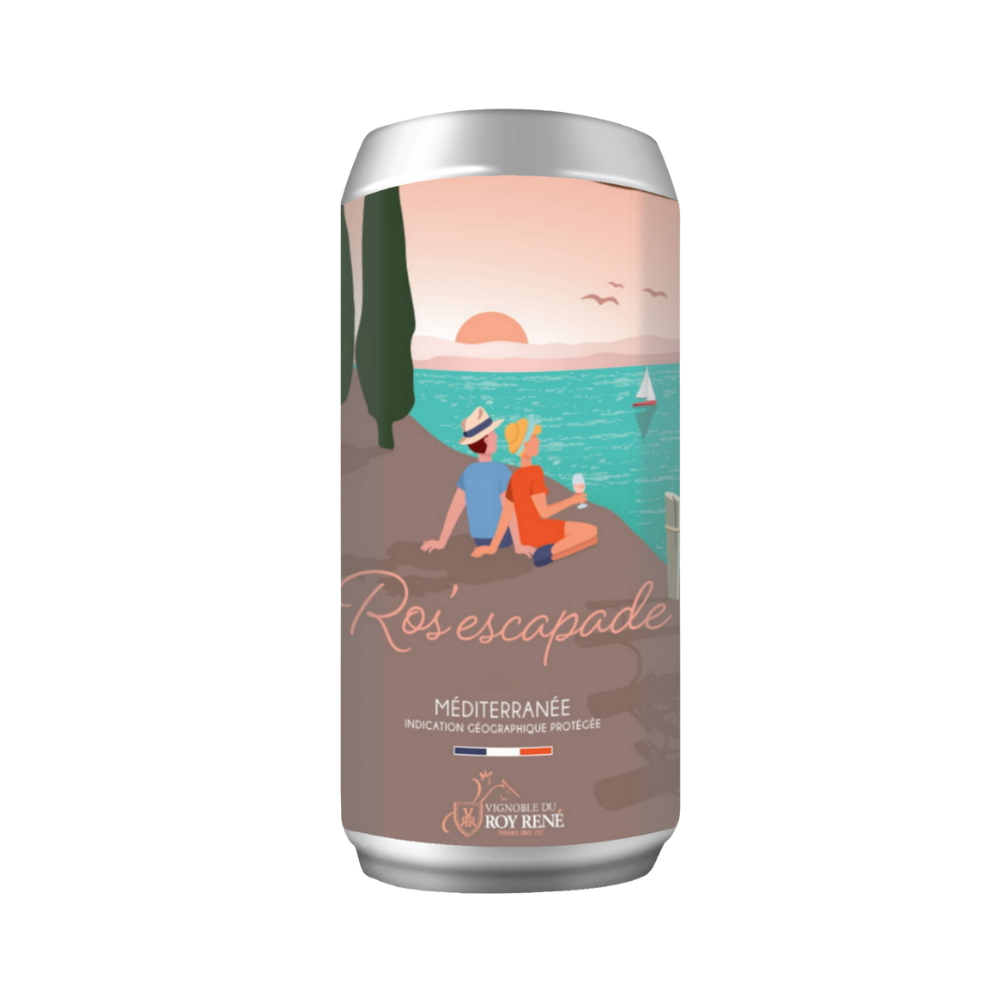 Ros' Escapade - Vin Rosé IGP Méditerranée en Canette x24